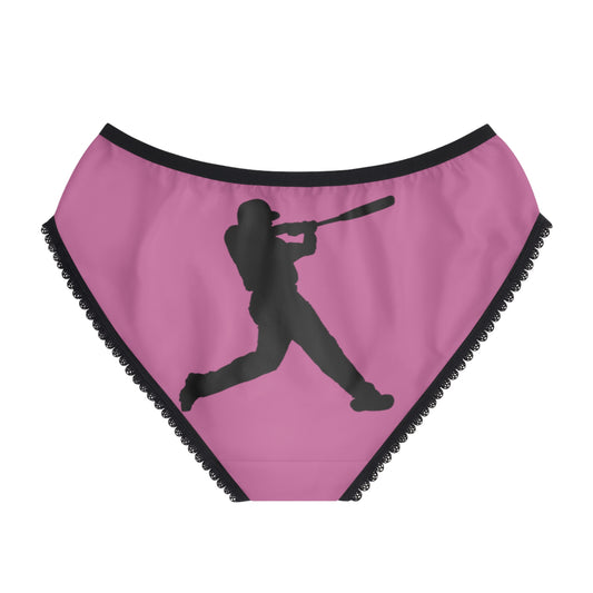 Women's Briefs: Baseball Lite Pink