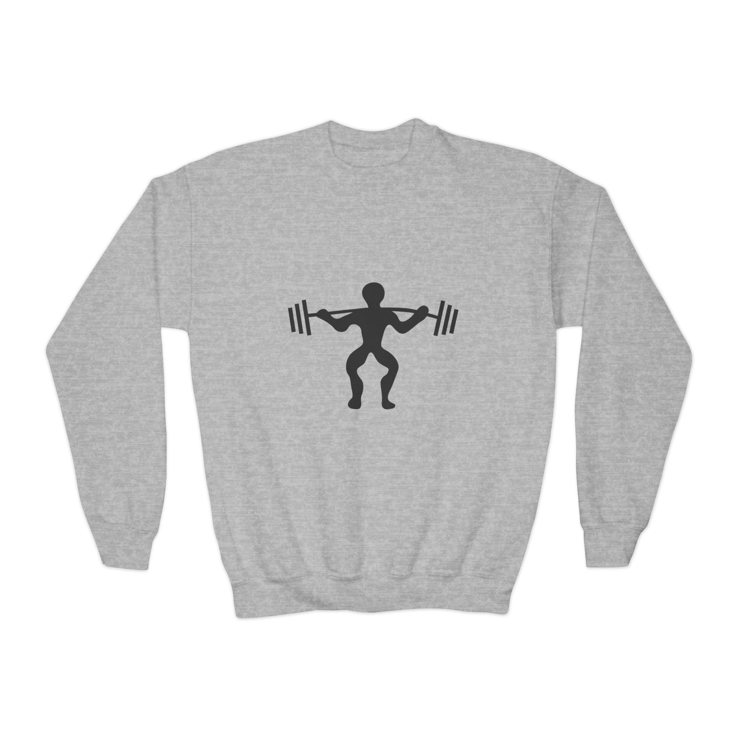 Youth Crewneck Sweatshirt: Weightlifting