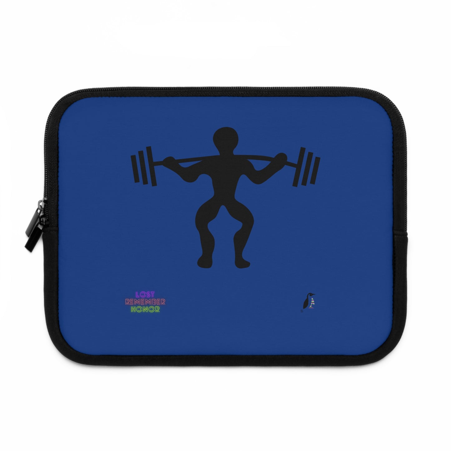 Laptop Sleeve: Weightlifting Dark Blue