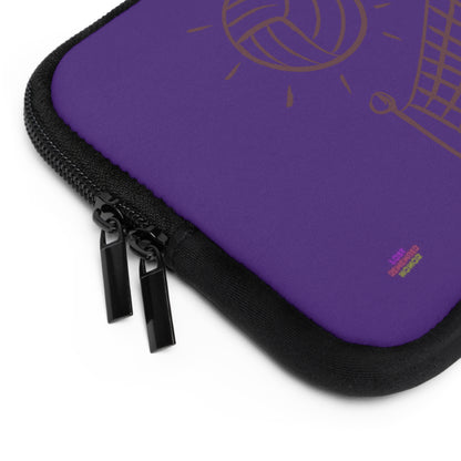 Laptop Sleeve: Volleyball Purple