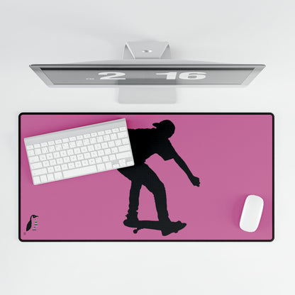 Desk Mats: Skateboarding Lite Pink