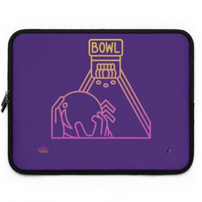 Laptop Sleeve: Bowling Purple