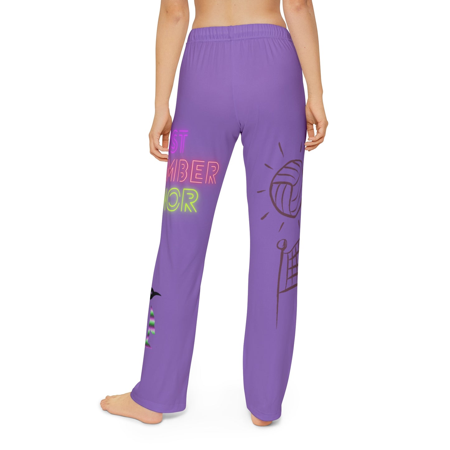 Kids Pajama Pants: Volleyball Lite Purple