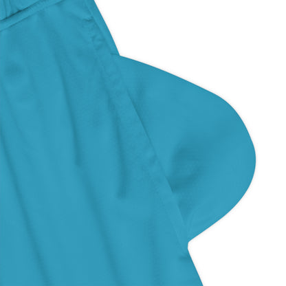 Basketball Rib Shorts: LGBTQ Pride Turquoise