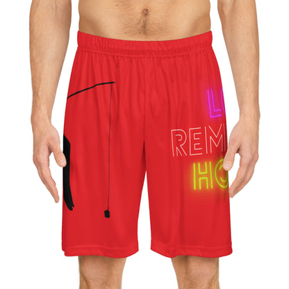 Basketball Shorts: Fishing Red