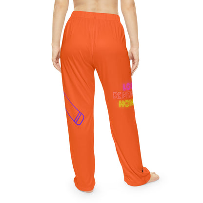 Women's Pajama Pants: Music Orange