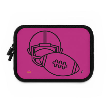 Laptop Sleeve: Football Pink