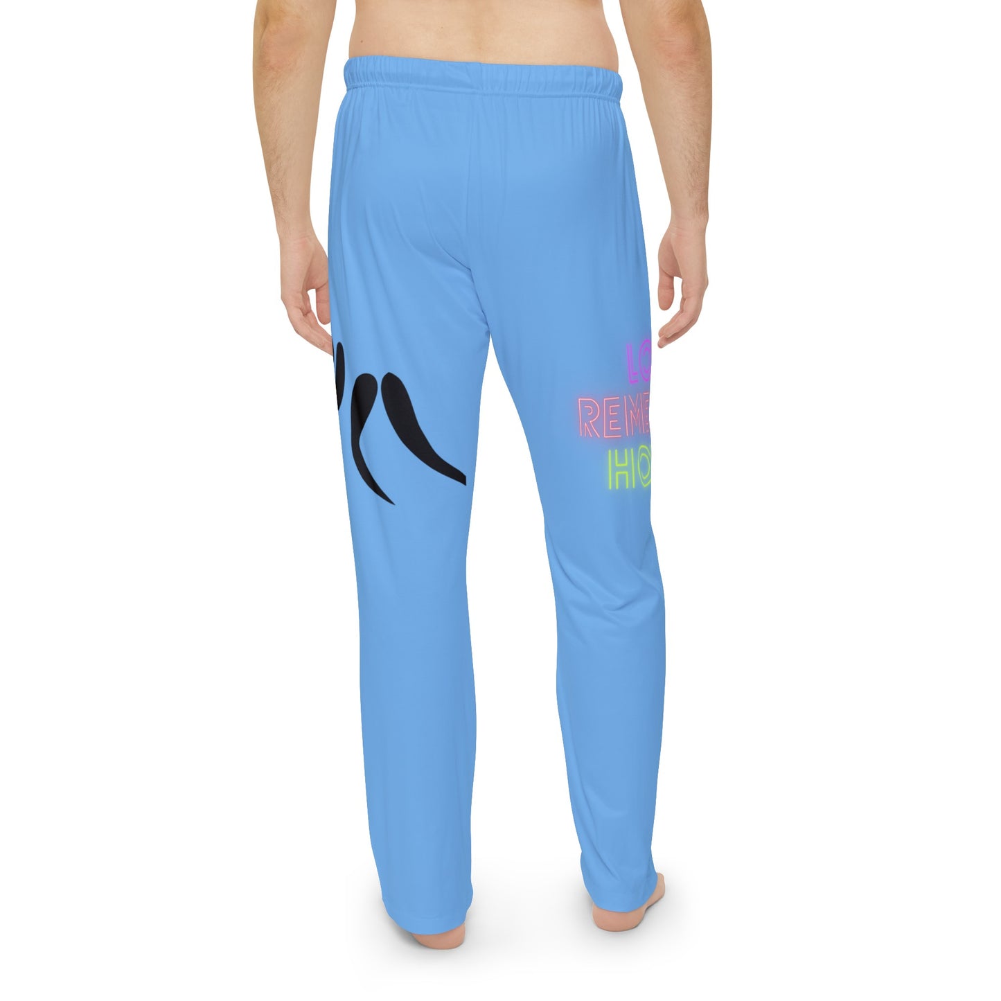 Men's Pajama Pants: Wrestling Lite Blue