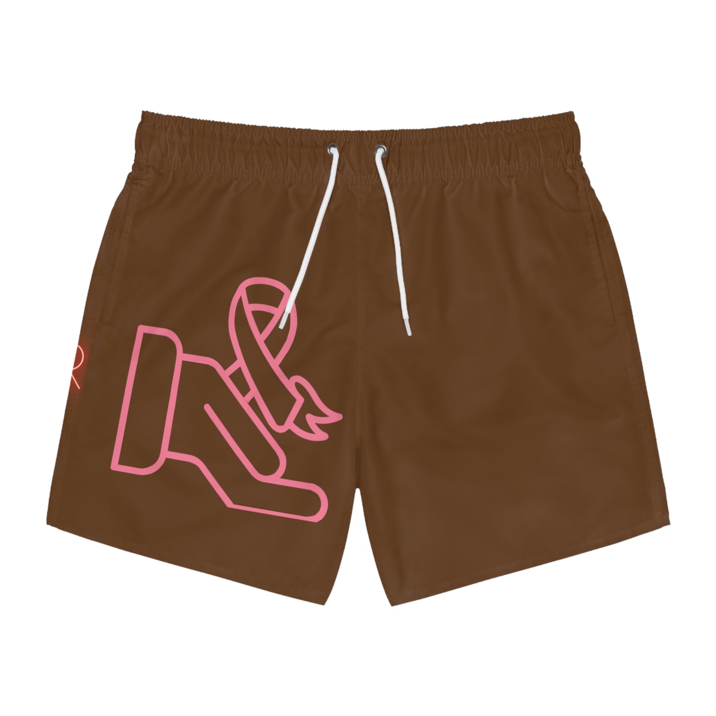 Swim Trunks: Fight Cancer Brown