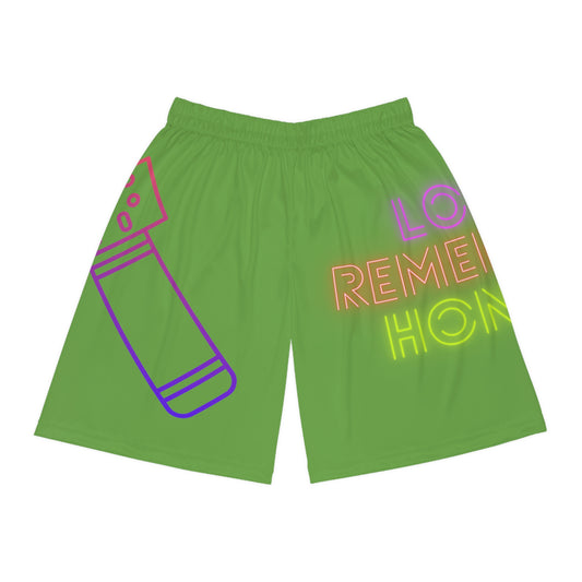 Basketball Shorts: Music Green