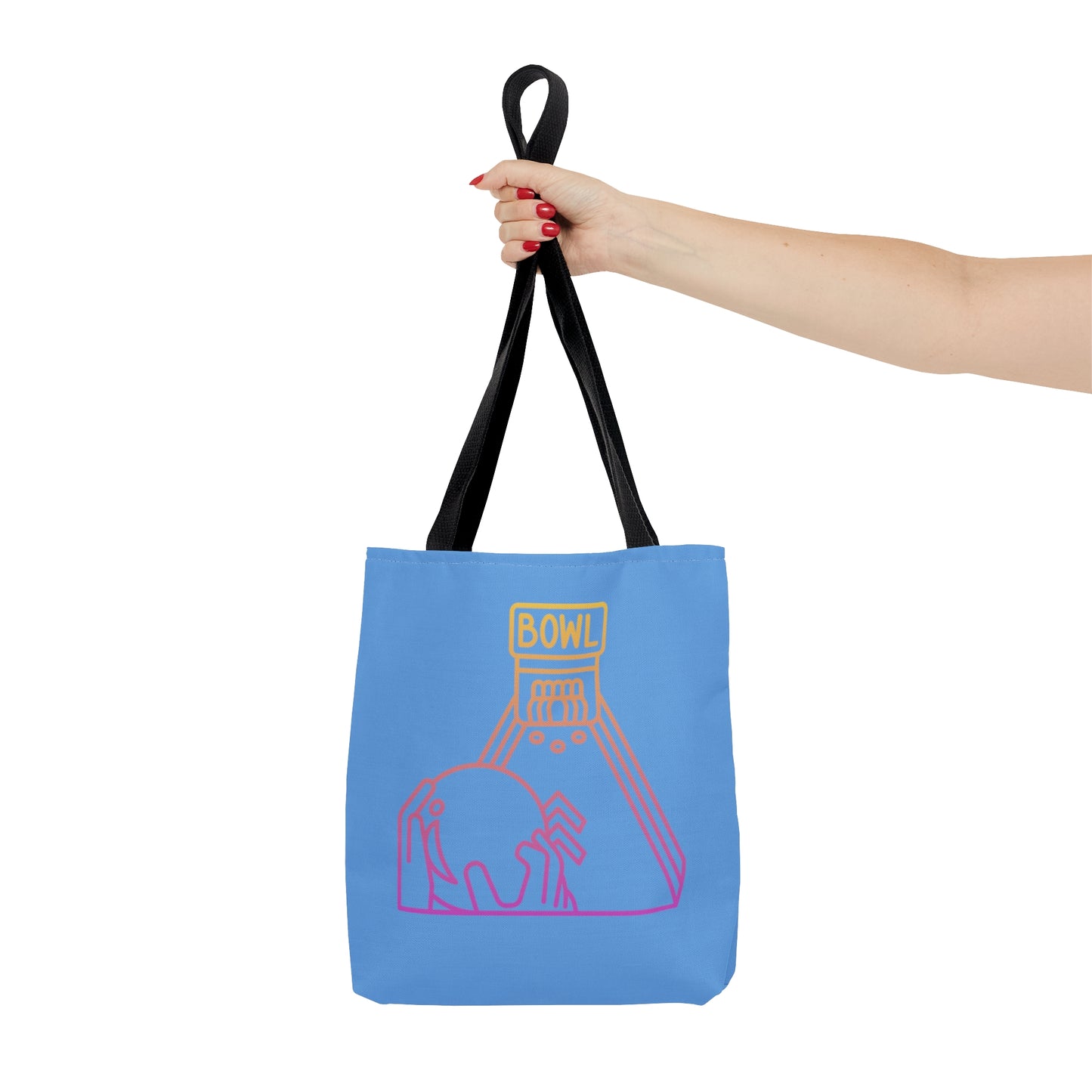 Tote Bag: Bowling Lite Blue