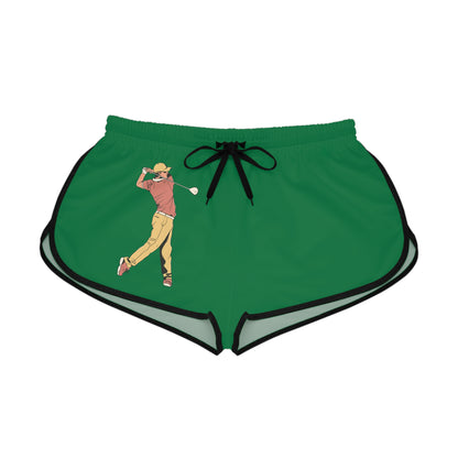 Women's Relaxed Shorts: Golf Dark Green