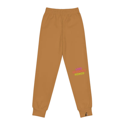 Youth Joggers: Wolves Lite Brown