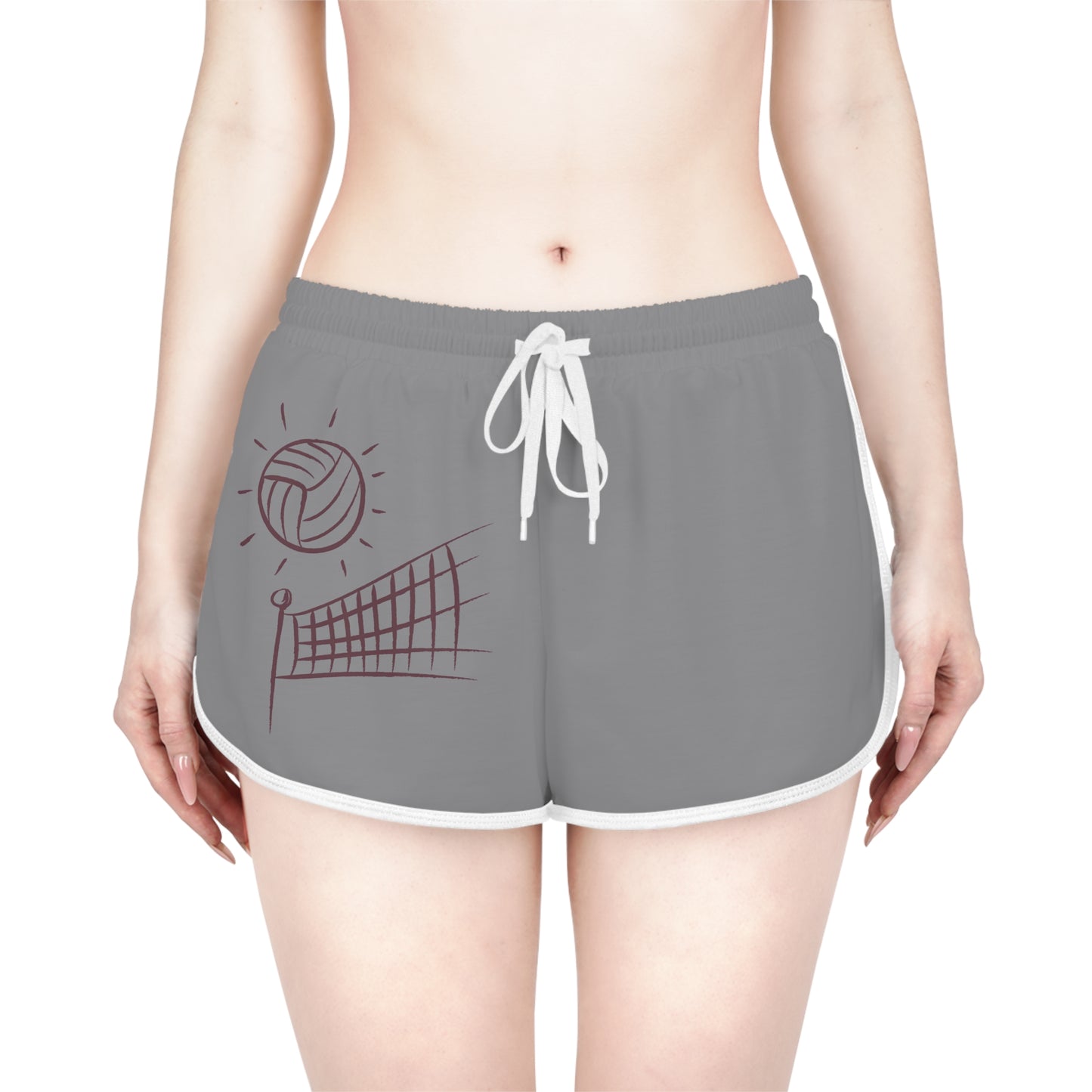 Women's Relaxed Shorts: Volleyball Grey