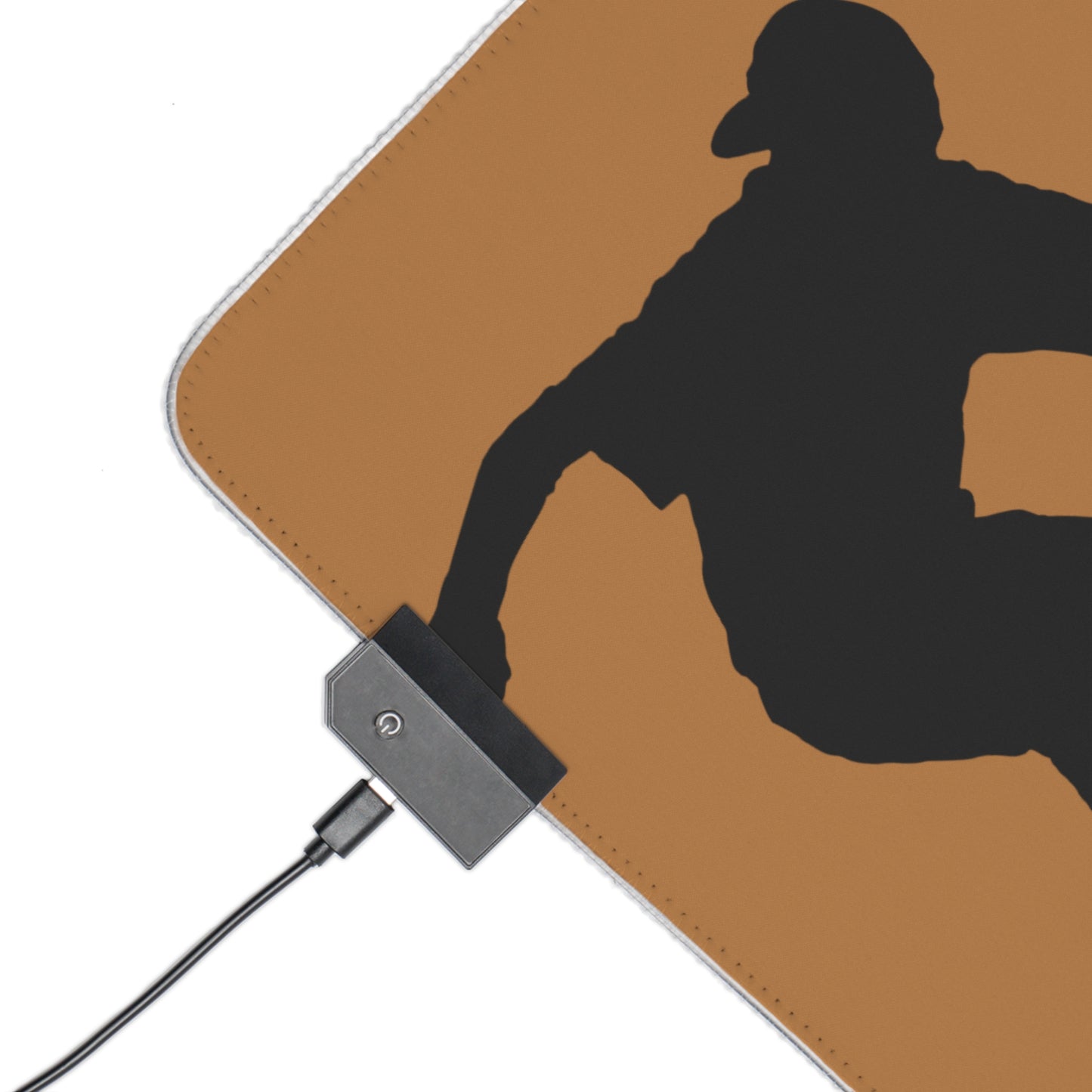 LED Gaming Mouse Pad: Skateboarding Lite Brown