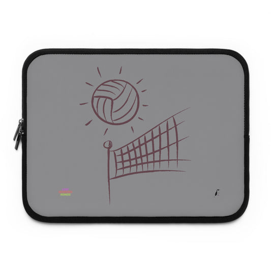 Laptop Sleeve: Volleyball Grey