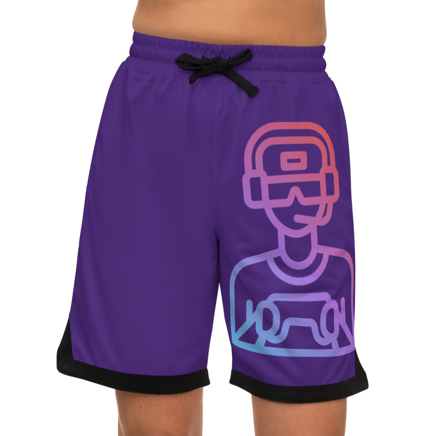 Basketball Rib Shorts: Gaming Purple