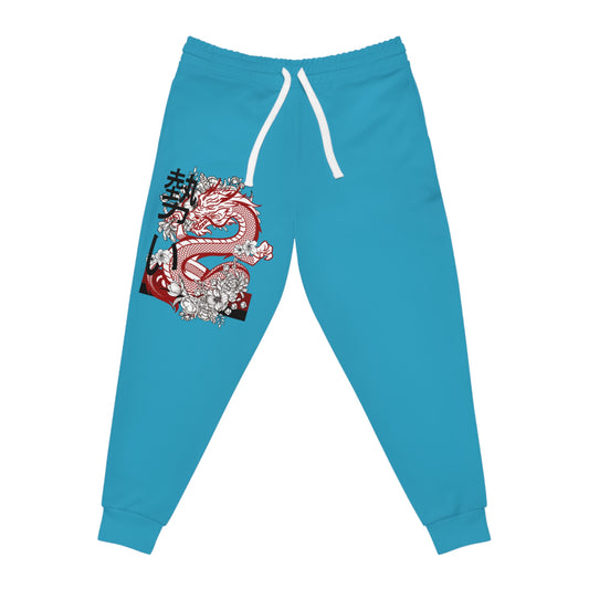 Athletic Joggers: Dragons Turquoise