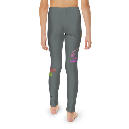 Youth Full-Length Leggings: Bowling Dark Grey