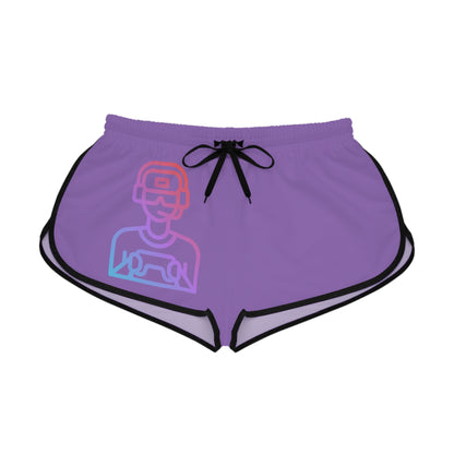 Women's Relaxed Shorts: Gaming Lite Purple