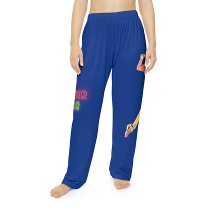 Pambabaeng Pajama Pants: Golf Dark Blue