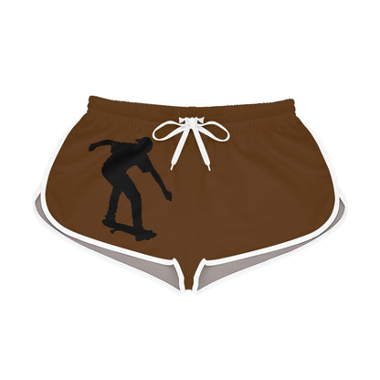 Women's Relaxed Shorts: Skateboarding Brown