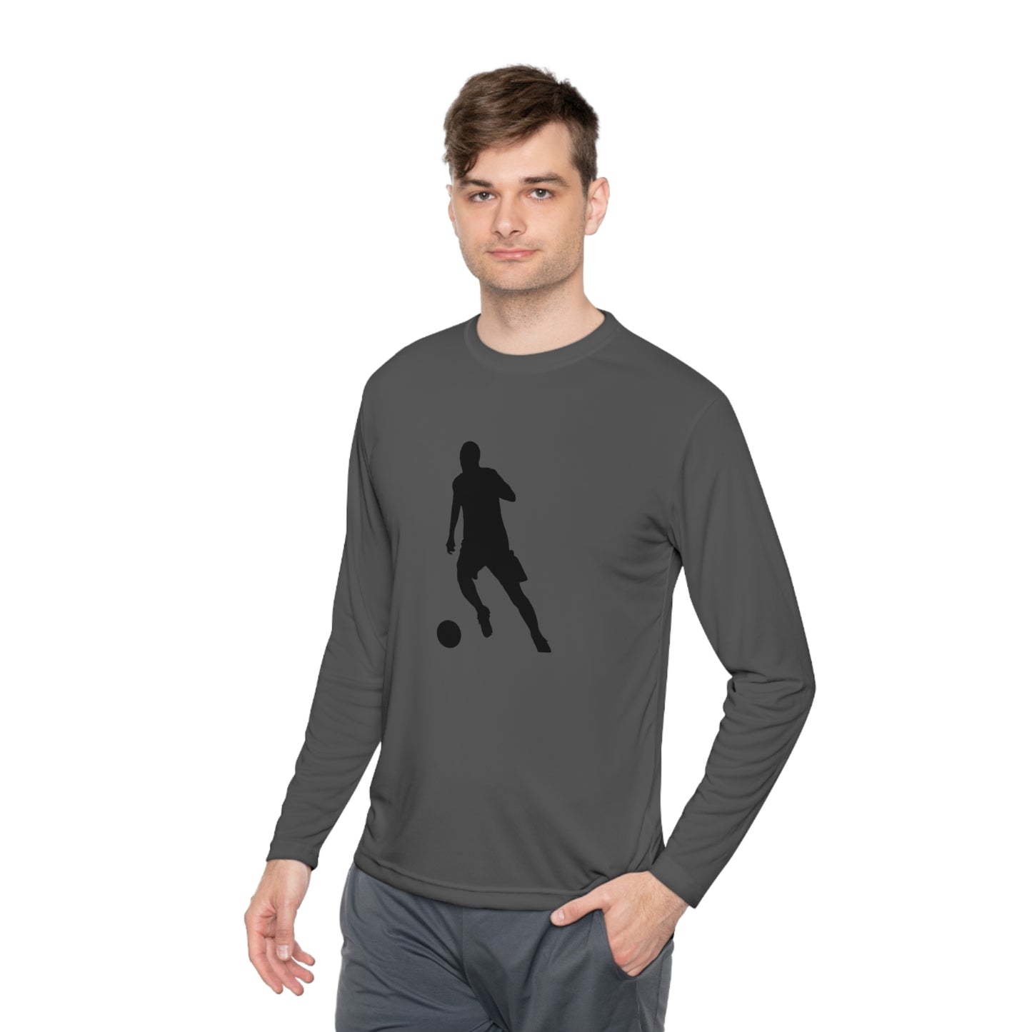 Lightweight Long Sleeve Tee: Soccer #1