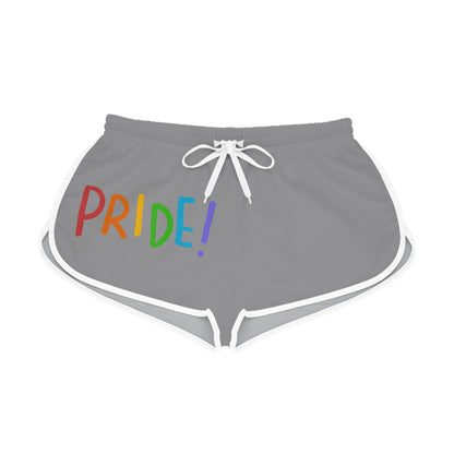 Women's Relaxed Shorts: LGBTQ Pride Grey