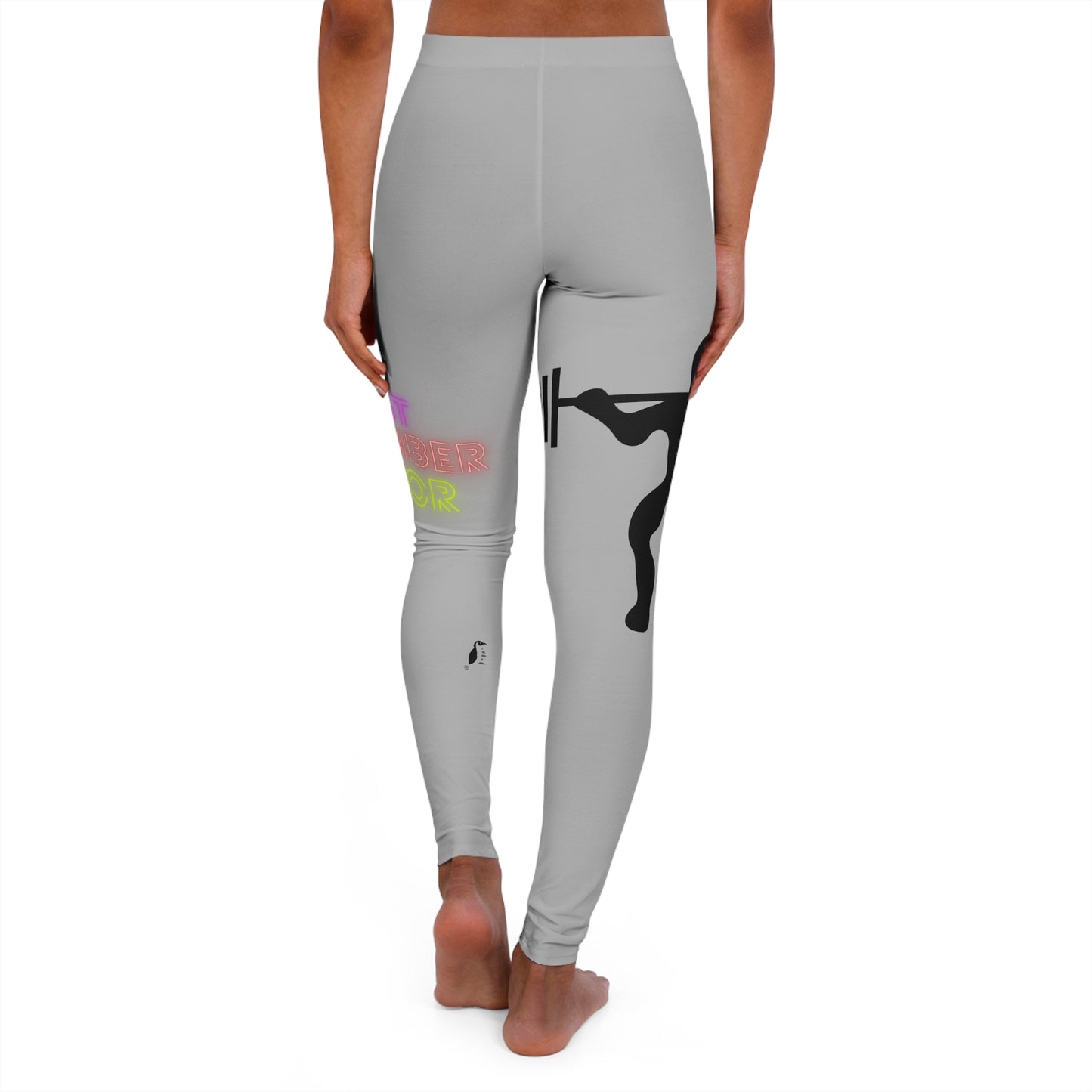 Women's Spandex Leggings: Weightlifting Lite Grey