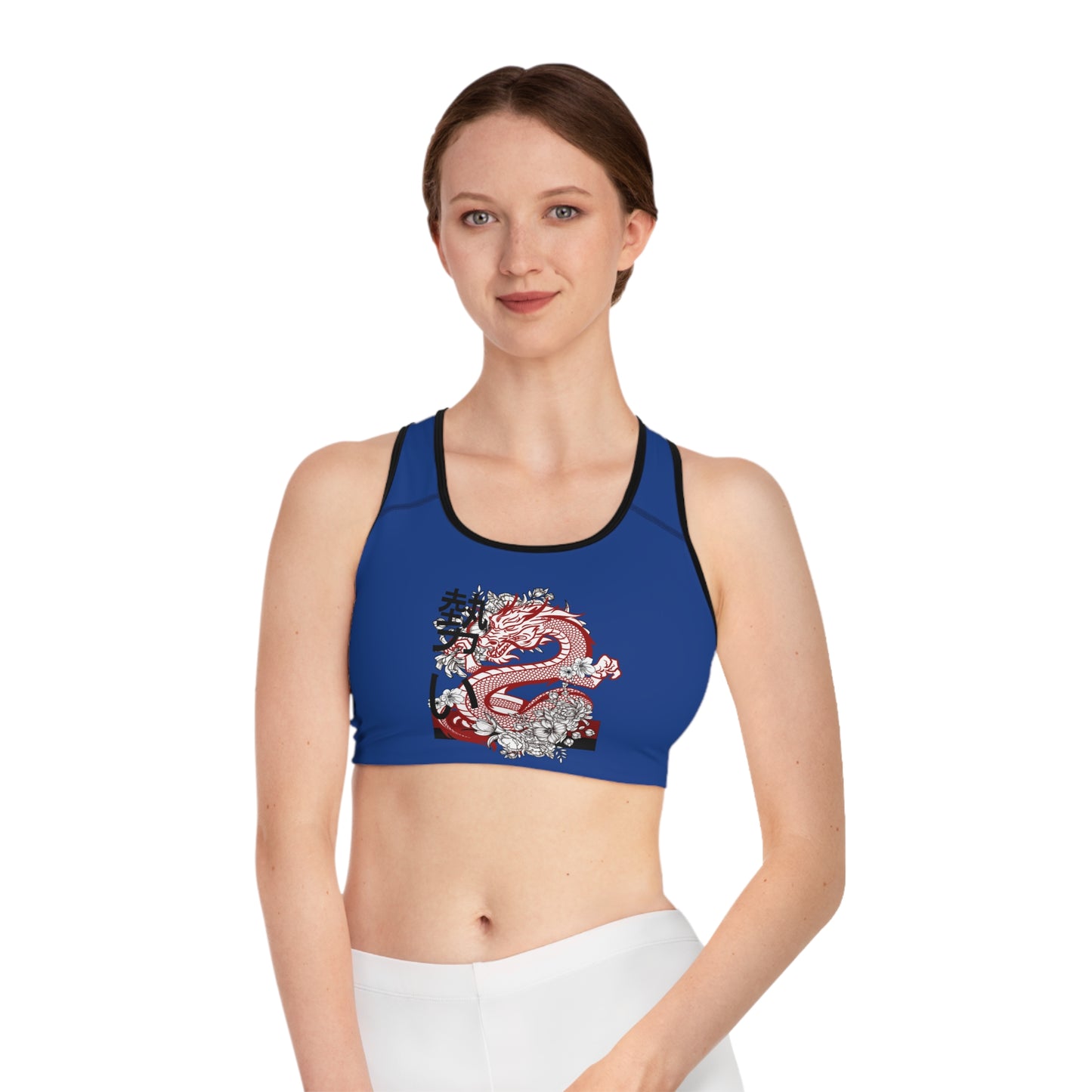 Sports Bra: Dragons Dark Blue