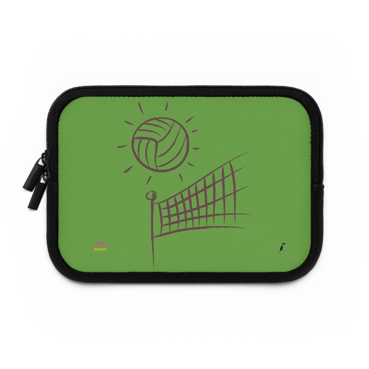 Laptop Sleeve: Volleyball Green