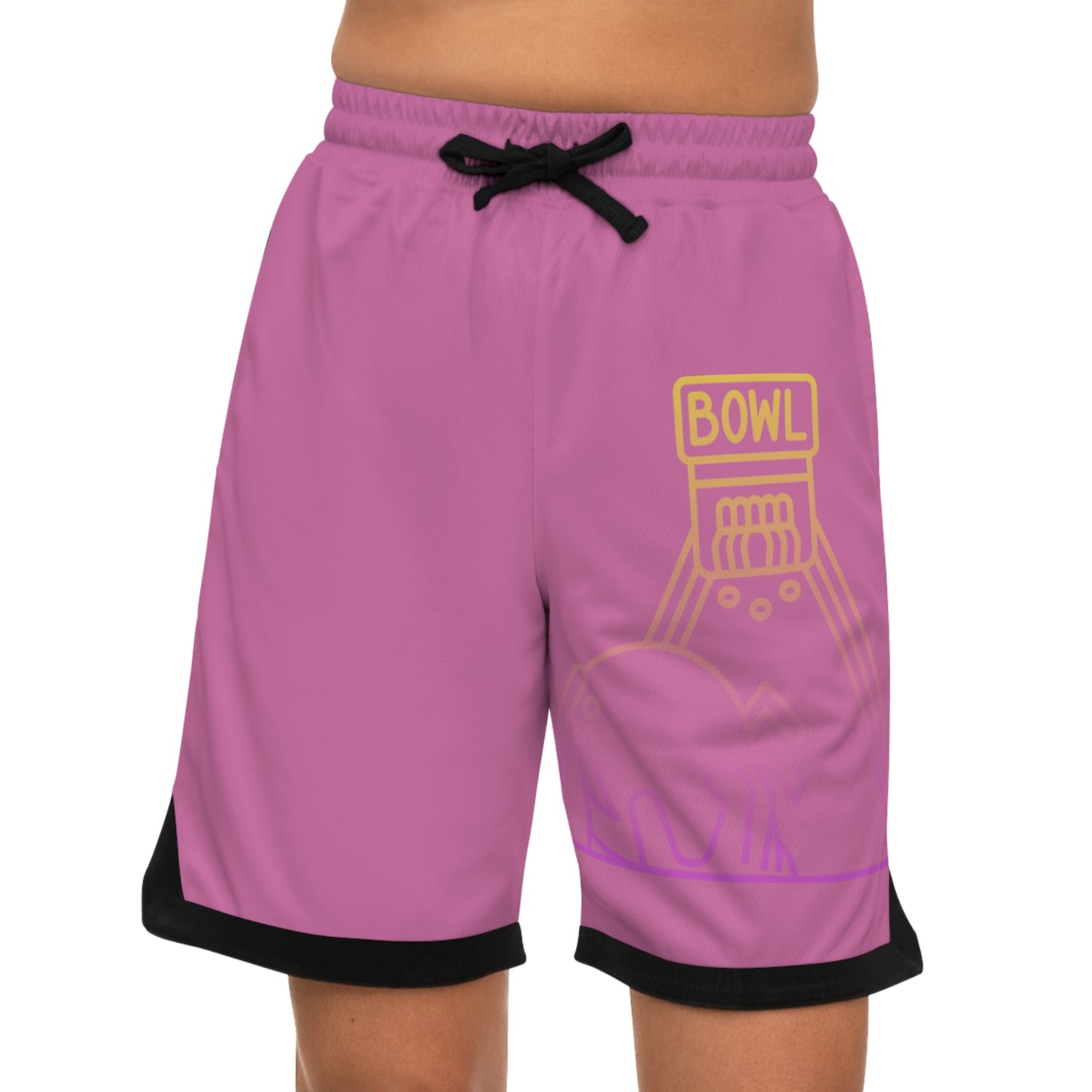 Basketball Rib Shorts: Bowling Lite Pink