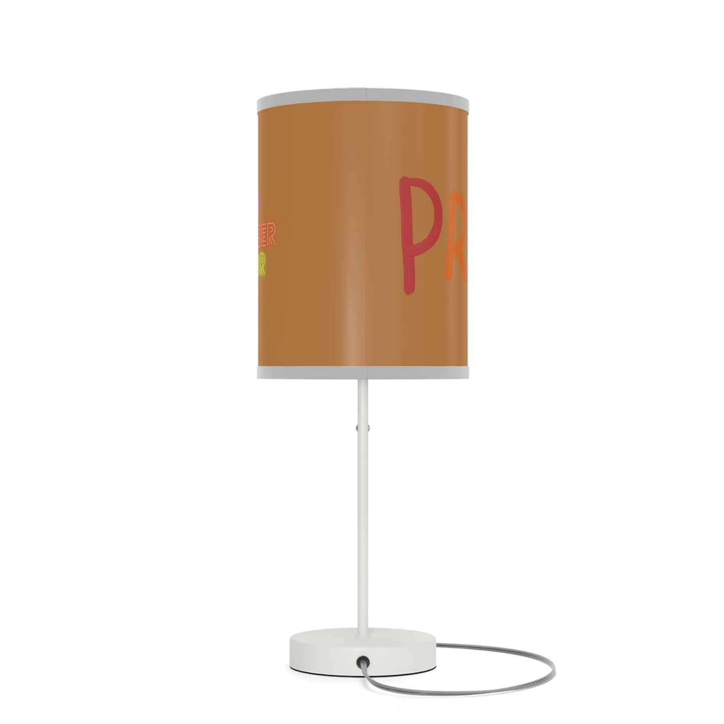 Lamp on a Stand, US|CA plug: LGBTQ Pride Lite Brown