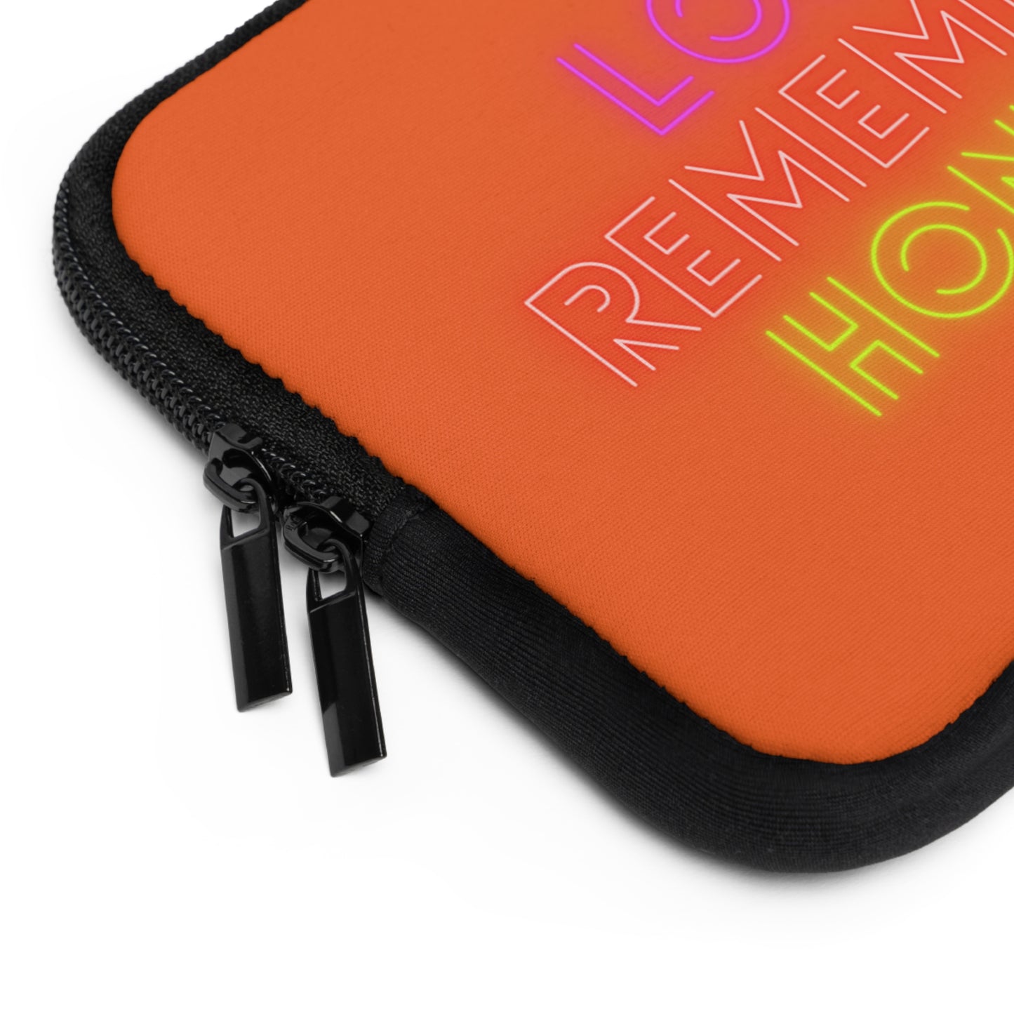 Laptop Sleeve: Lost Remember Honor Orange