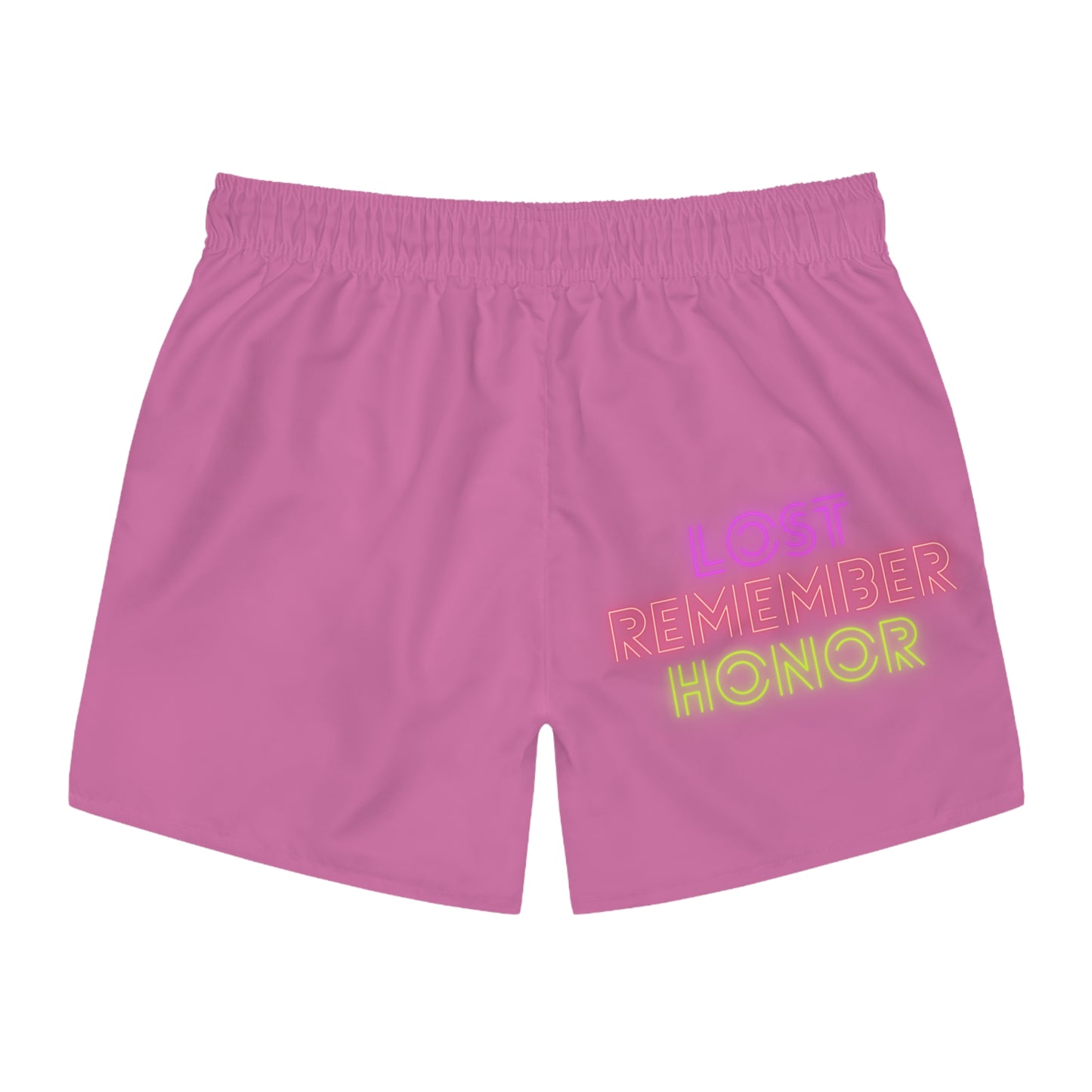 Swim Trunks: Crazy Penguin World Logo Lite Pink