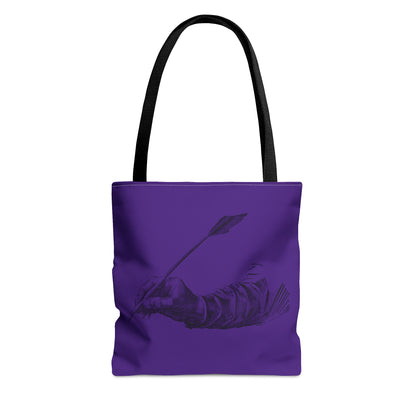 Tote Bag: Writing Purple