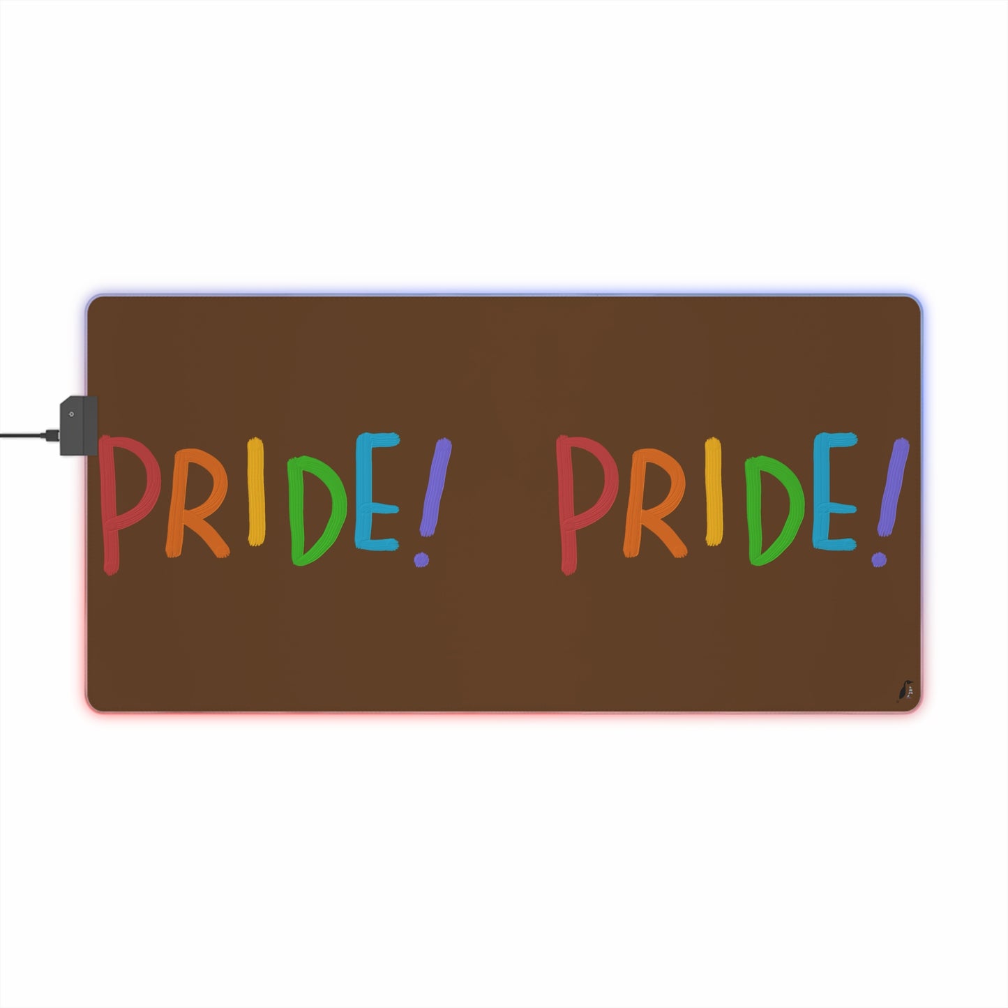 LED Gaming Mouse Pad: LGBTQ Pride Brown