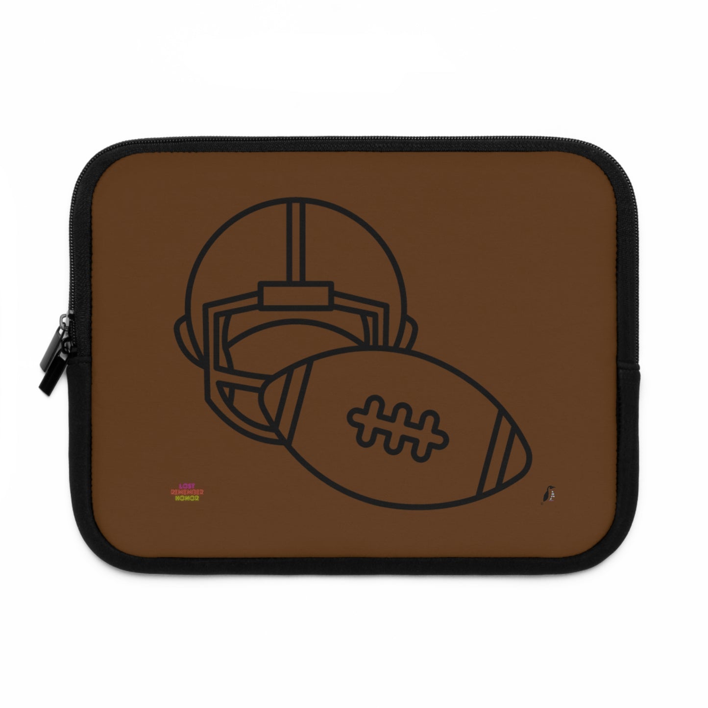 Laptop Sleeve: Football Brown