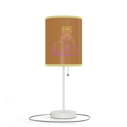 Lamp on a Stand, US|CA plug: Bowling Lite Brown 