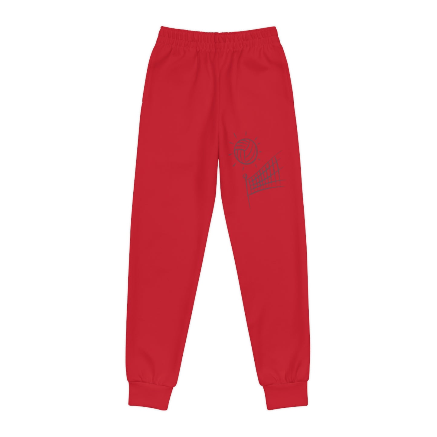 Youth Joggers: Volleyball Dark Red