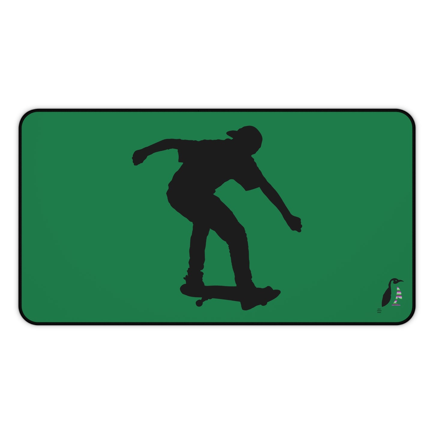 Desk Mat: Skateboarding Dark Green