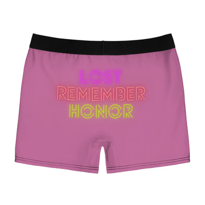 Men's Boxer Briefs: Lost Remember Honor Lite Pink