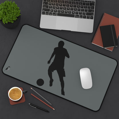 Desk Mat: Soccer Dark Grey