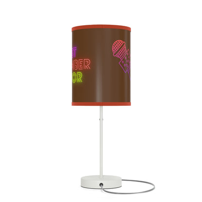 Lamp on a Stand, US|CA plug: Music Brown