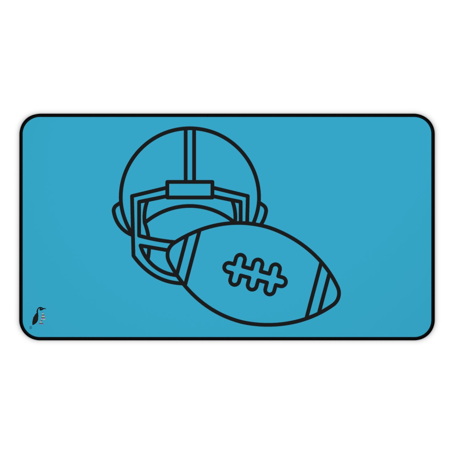 Desk Mat: Football Turquoise