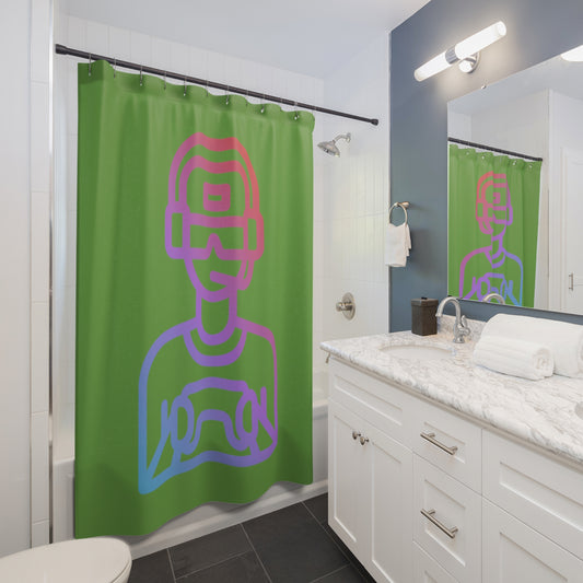 Shower Curtains: #1 Gaming Green