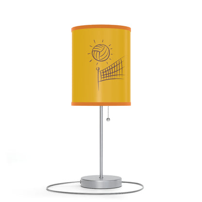 Lamp on a Stand, US|CA plug: Volleyball Yellow