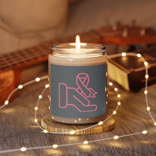 Scented Candle, 9oz: Fight Cancer Dark Grey