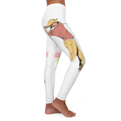 Women's Spandex Leggings: Golf White