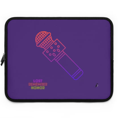 Laptop Sleeve: Music Purple